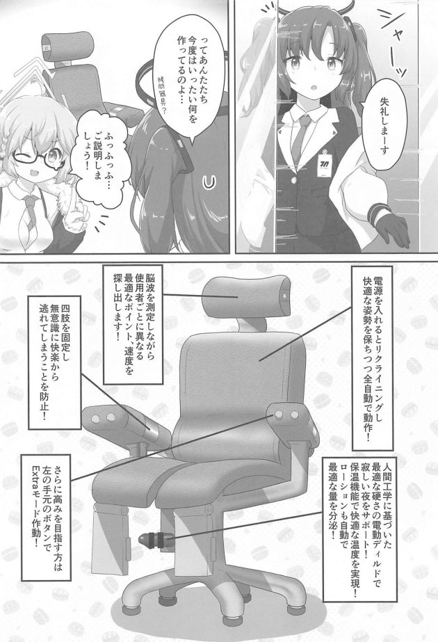 ハイテクなエロ椅子でコハルが機械姦されちゃってｗ【ブルアカ】(3)