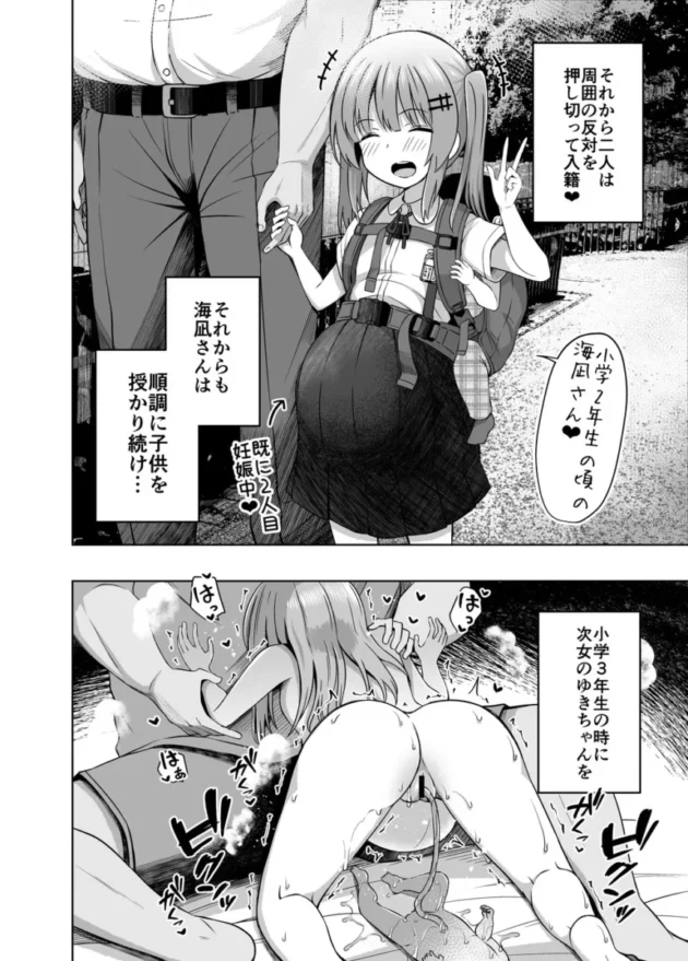 【エロ同人】親子で…小○生で妊娠して赤ちゃん産んじゃいました【エロ漫画 無料】_(10)
